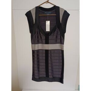 French Connection Ribbon Knits Cap Sleeveless Dress Size 12